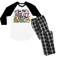 See The Ability Not The Disability Men's 3/4 Sleeve Pajama Set | Artistshot