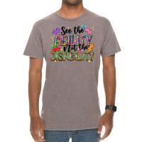 See The Ability Not The Disability Vintage T-shirt | Artistshot