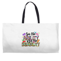 See The Ability Not The Disability Weekender Totes | Artistshot