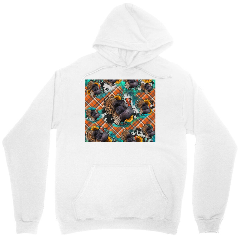 Thanksgiving Turkey Sunflower Turquoise Unisex Hoodie | Artistshot