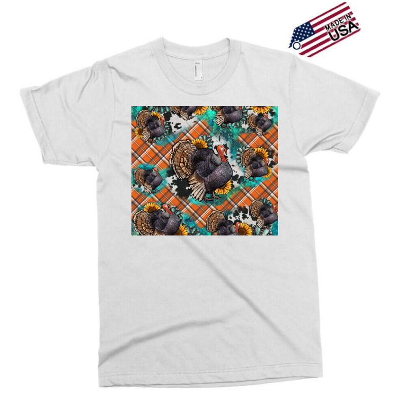 Thanksgiving Turkey Sunflower Turquoise Exclusive T-shirt | Artistshot