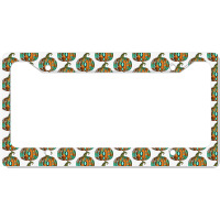 Western Cowhide Turquoise Pumpkin License Plate Frame | Artistshot