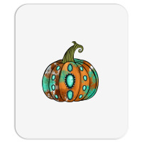 Western Cowhide Turquoise Pumpkin Mousepad | Artistshot