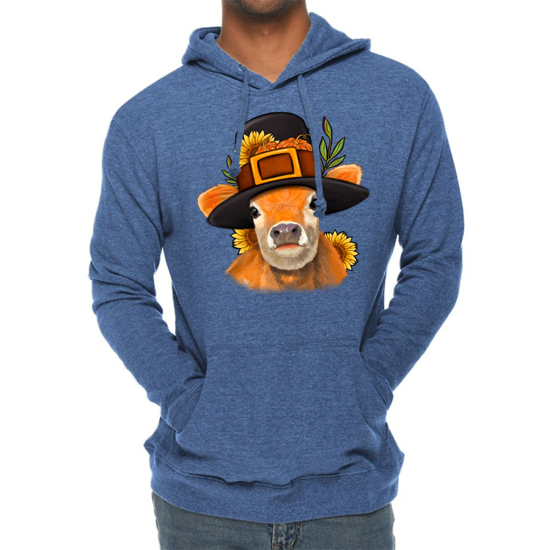 Thanksgiving Cow Lightweight Hoodie | Artistshot