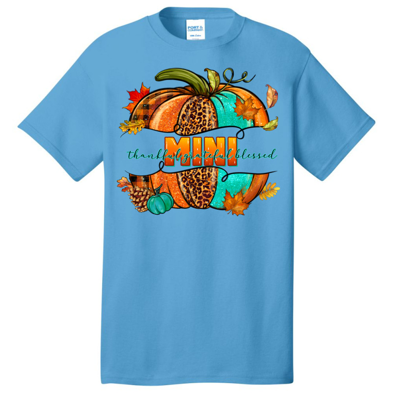 Thankful Grateful Blessed Mini Pumpkin Basic T-shirt | Artistshot