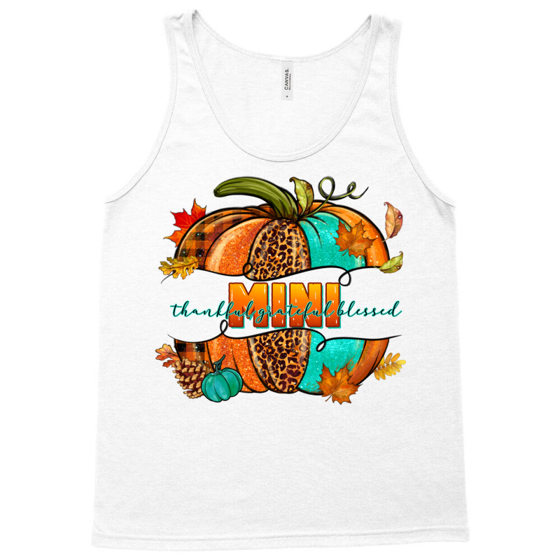 Thankful Grateful Blessed Mini Pumpkin Tank Top | Artistshot