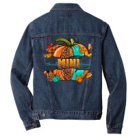 Thankful Grateful Blessed Mini Pumpkin Men Denim Jacket | Artistshot