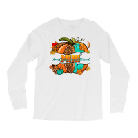 Thankful Grateful Blessed Mini Pumpkin Long Sleeve Shirts | Artistshot