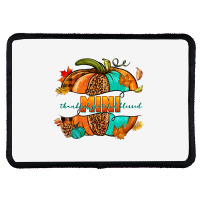 Thankful Grateful Blessed Mini Pumpkin Rectangle Patch | Artistshot