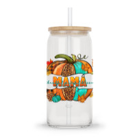 Thankful Grateful Blessed Mama Pumpkin Glass Tumbler | Artistshot