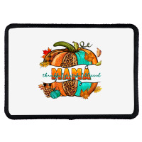 Thankful Grateful Blessed Mama Pumpkin Rectangle Patch | Artistshot