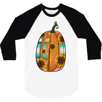 Serape Sunflower Pumpkin 3/4 Sleeve Shirt | Artistshot