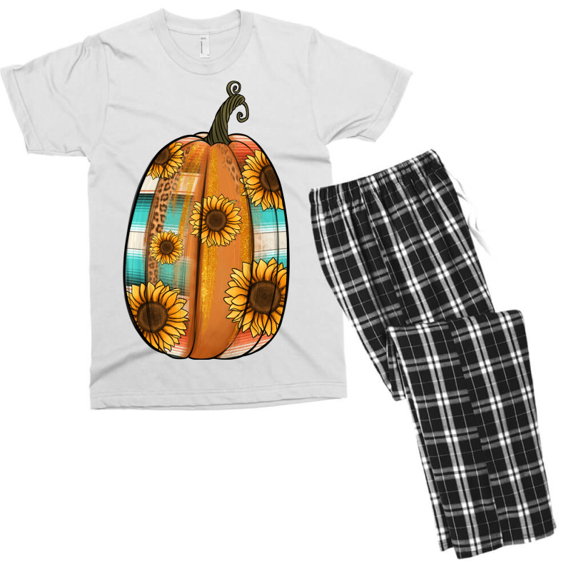 Serape Sunflower Pumpkin Men's T-shirt Pajama Set | Artistshot