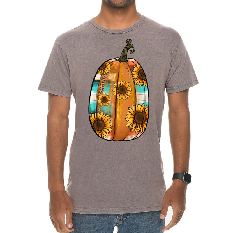 Serape Sunflower Pumpkin Vintage T-shirt | Artistshot