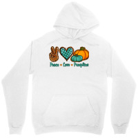 Peace Love Pumpkins Unisex Hoodie | Artistshot