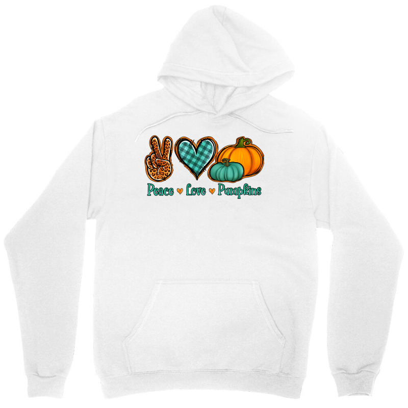 Peace Love Pumpkins Unisex Hoodie | Artistshot