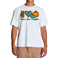 Peace Love Pumpkins Urban Heavy T-shirt | Artistshot