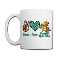 Peace Love Pumpkin Spice Latte Coffee Mug | Artistshot