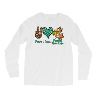 Peace Love Pumpkin Spice Latte Long Sleeve Shirts | Artistshot