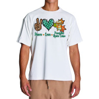 Peace Love Pumpkin Spice Latte Urban Heavy T-shirt | Artistshot