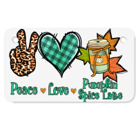 Peace Love Pumpkin Spice Latte Motorcycle License Plate | Artistshot