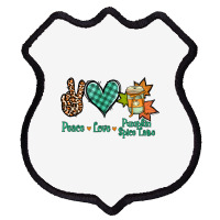 Peace Love Pumpkin Spice Latte Shield Patch | Artistshot