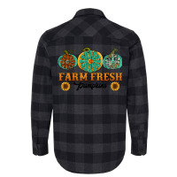 Orange Glitter Pumpkin Flannel Shirt | Artistshot