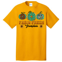 Orange Glitter Pumpkin Basic T-shirt | Artistshot