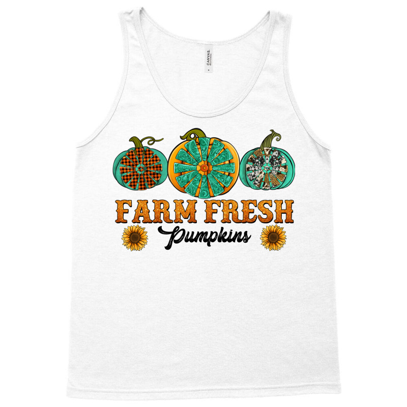 Orange Glitter Pumpkin Tank Top | Artistshot