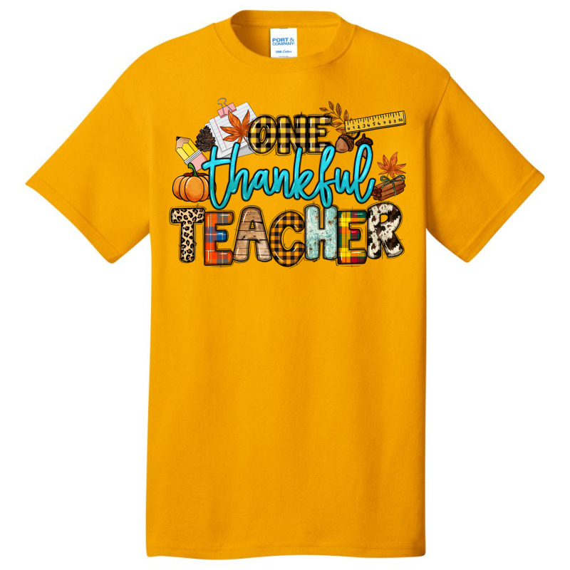 One Thankful Teacher Basic T-shirt | Artistshot