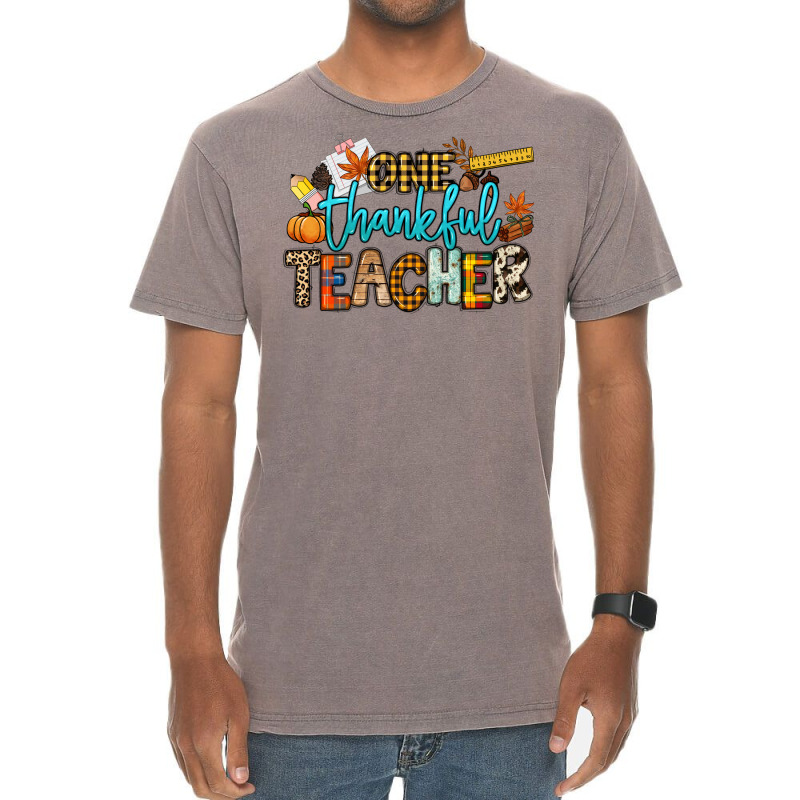 One Thankful Teacher Vintage T-shirt | Artistshot