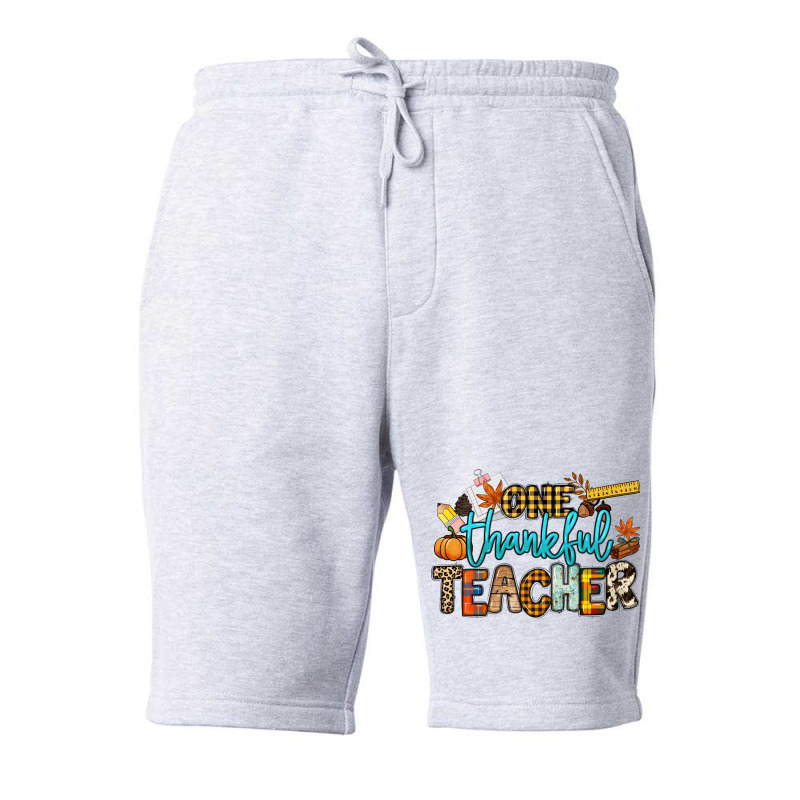 One Thankful Teacher Fleece Short | Artistshot