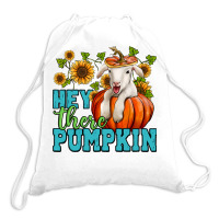 Hey There Pumpkin Lamb Drawstring Bags | Artistshot