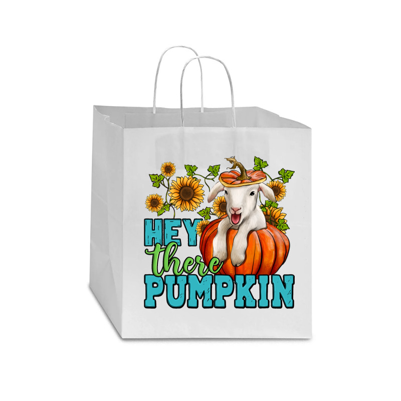 Hey There Pumpkin Lamb Star Paper Bag - 13 X 7 X 13 | Artistshot