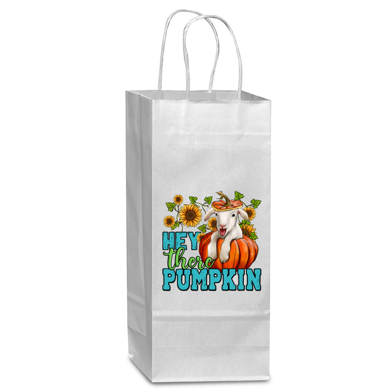 Hey There Pumpkin Lamb Wine Paper Bag - 5 1/2 X 3 1/4 X 13 | Artistshot