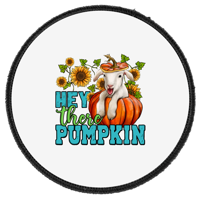 Hey There Pumpkin Lamb Round Patch | Artistshot