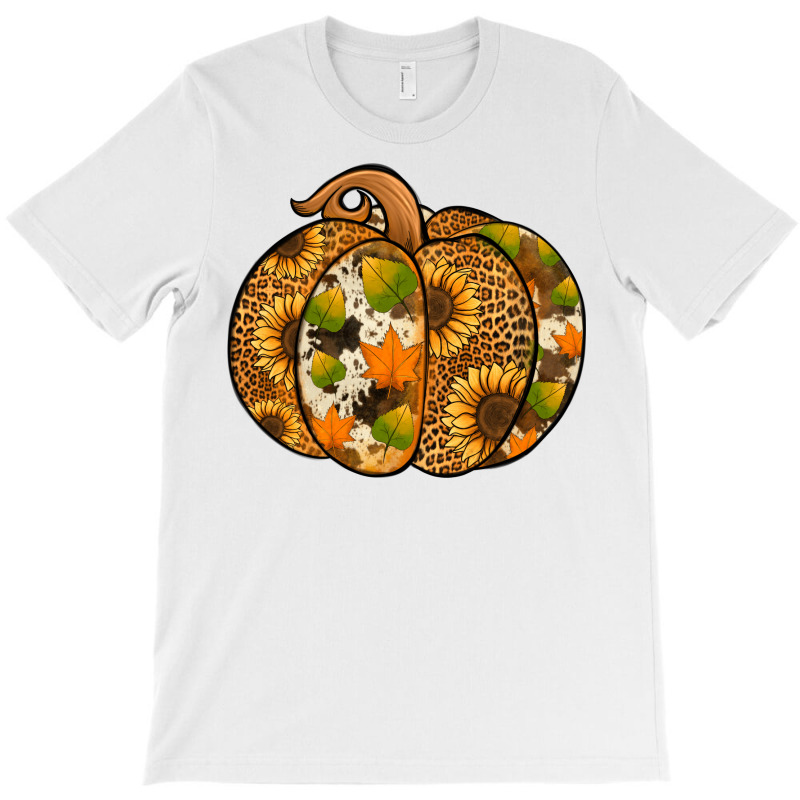 Leopard Cowhide Sunflower Pumpkin T-shirt | Artistshot