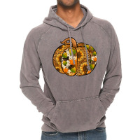 Leopard Cowhide Sunflower Pumpkin Vintage Hoodie | Artistshot