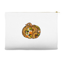 Leopard Cowhide Sunflower Pumpkin Accessory Pouches | Artistshot