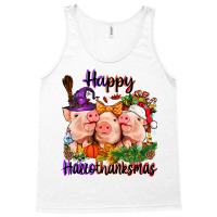 Happy Hallothanksmas Pigs Tank Top | Artistshot