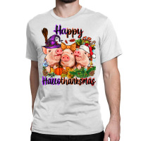 Happy Hallothanksmas Pigs Classic T-shirt | Artistshot