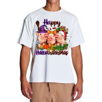 Happy Hallothanksmas Pigs Urban Heavy T-shirt | Artistshot