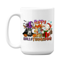 Happy Hallothanksmas Goats 15 Oz Coffee Mug | Artistshot