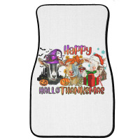 Happy Hallothanksmas Goats Front Car Mat | Artistshot