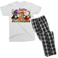 Happy Hallothanksmas Goats Men's T-shirt Pajama Set | Artistshot