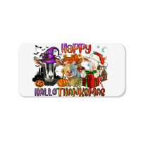 Happy Hallothanksmas Goats Bicycle License Plate | Artistshot