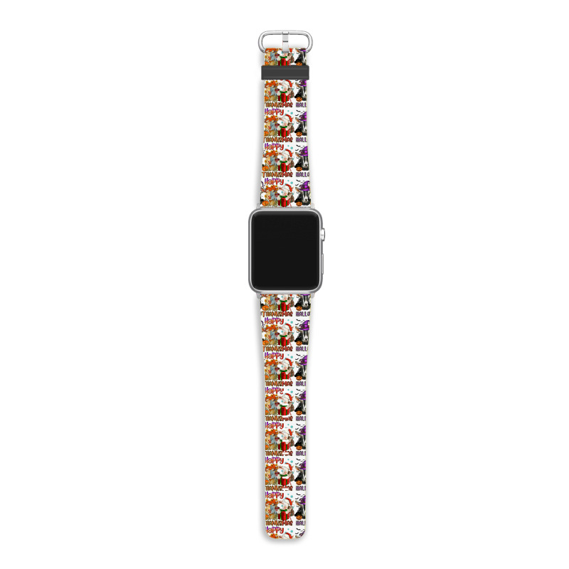 Happy Hallothanksmas Goats Apple Watch Band | Artistshot