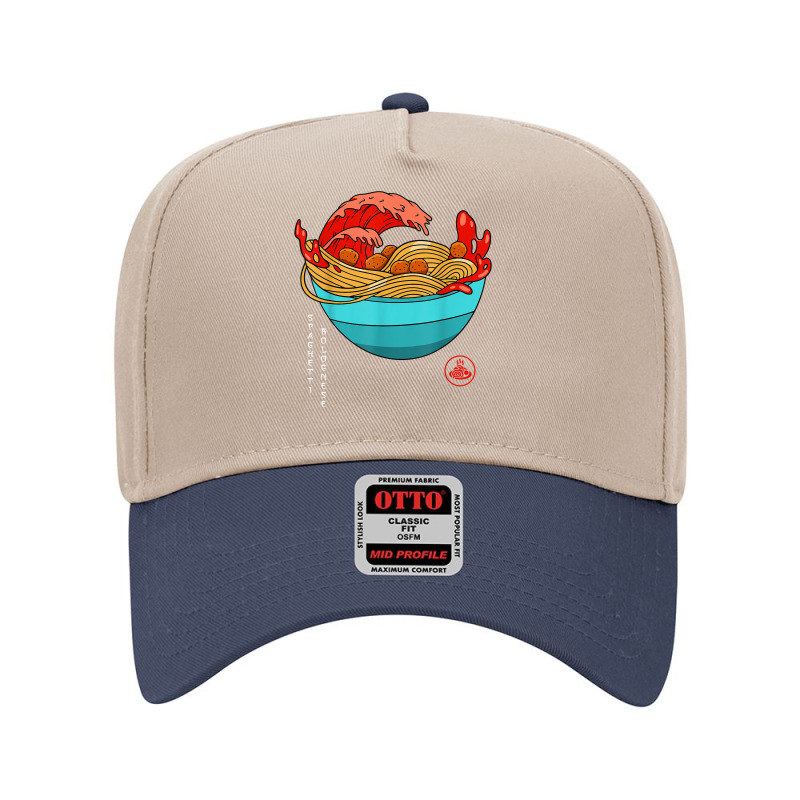 Spaghetti Bolognese   Italian Noodles   Japanese Ramen Style T Shirt Adjustable Baseball Cap by puawhla | Artistshot