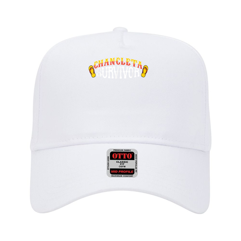 Chancleta Survivor Latin American Funny Hispanic Heritage T Shirt Adjustable Baseball Cap by survisgn | Artistshot