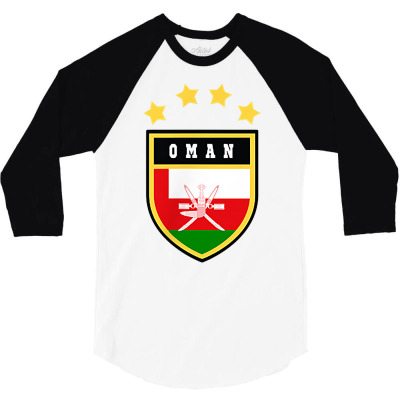 Oman Pocket Coat Of Arms National Pride Flag T Shirt 3/4 Sleeve Shirt Designed By Phuongvu